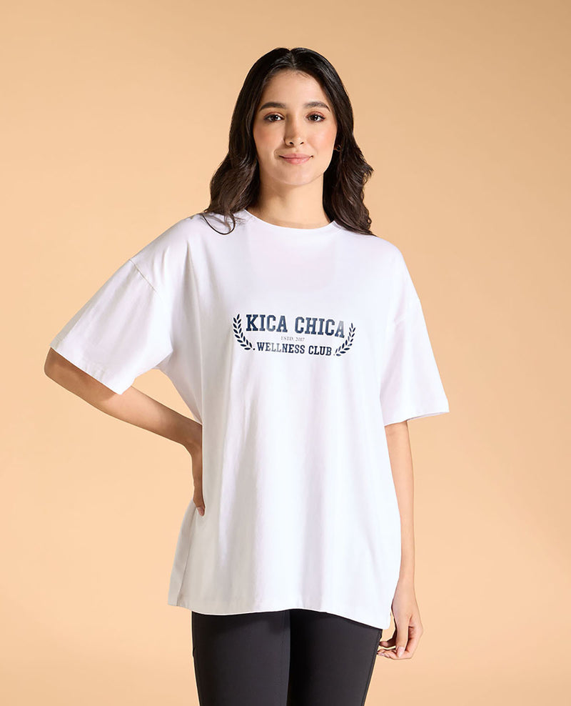 Cotton Oversized Printed Graphic Tshirt