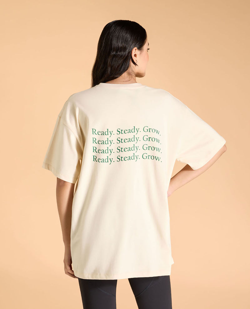 Cotton Oversized Printed Graphic Tshirt